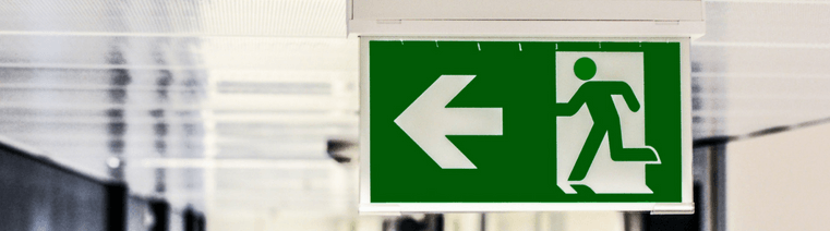 Emergency escape sign